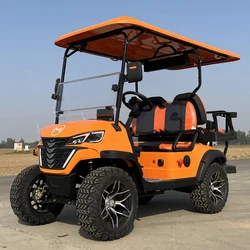 CE Approved 4 Wheel 4 Seater Electric Golf Buggy Adult Utility Vehicle Club Car ATV 72V Lithium Battery Electric Golf Cart