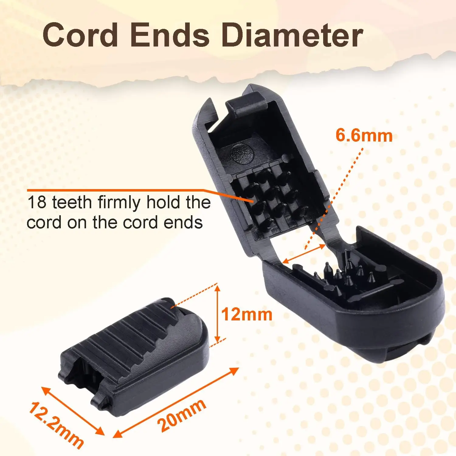 50 Pack Zipper Pull Tabs Cord Ends Tips Shoe Lace End Clips Cord Lock for Paracord Molle Backpack Quick No Tied Shoelace Triathl