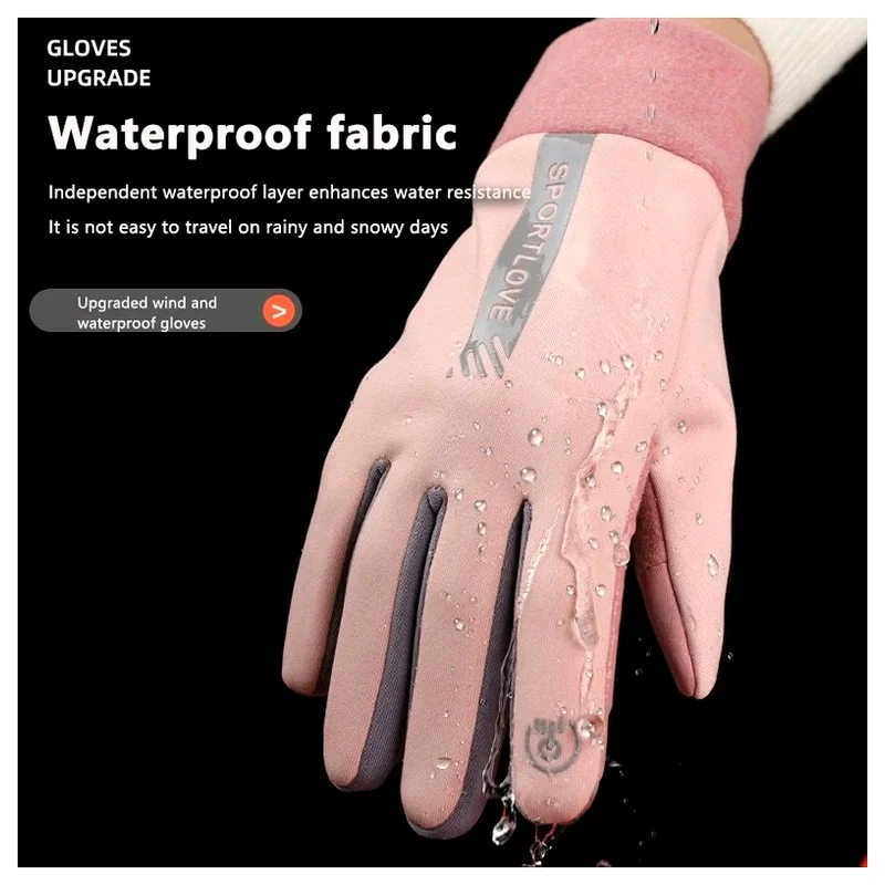 Non-Slip Touchscreen Warm Waterproof Cold Resistance Gloves Outdoor Running Skiing Cycing Sports for Women And Men Winter