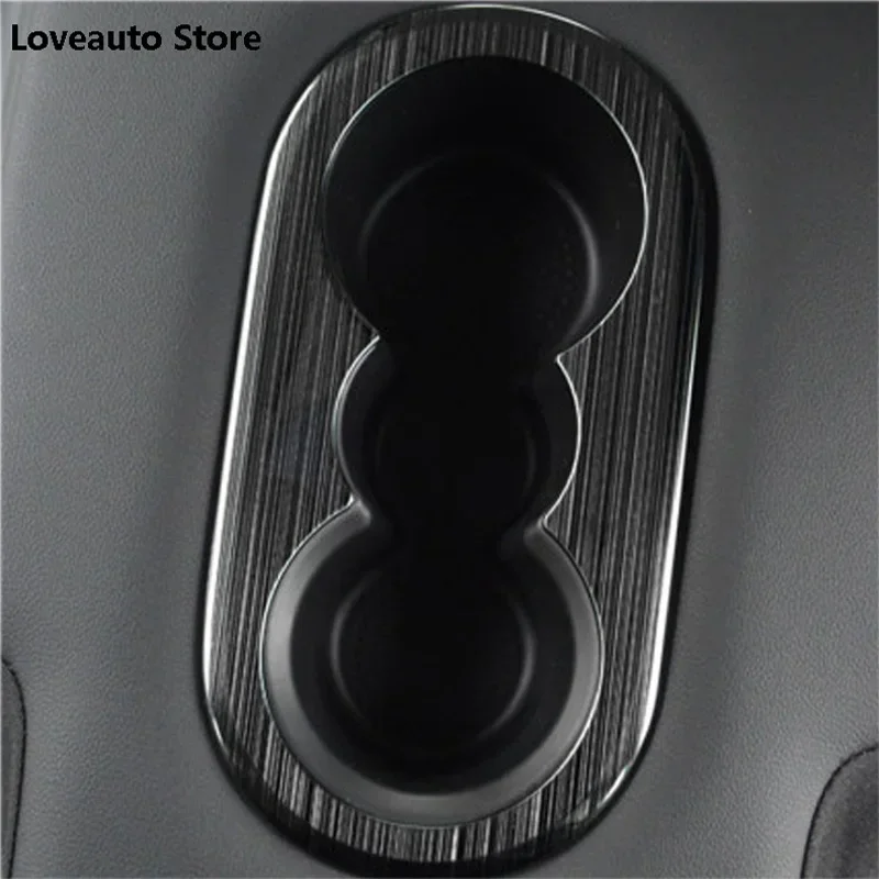 

Car Rear Seat Water Cup Frame Sequin Stickers Stainless Steel Decoration Bright Strip for VW Touareg 2021 2020 2019