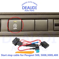 For Peugeot Citroen 508 5008 308S 408 Automatic Start Stop Engine Off Eliminator Device Disable Plug  With Take electric wires