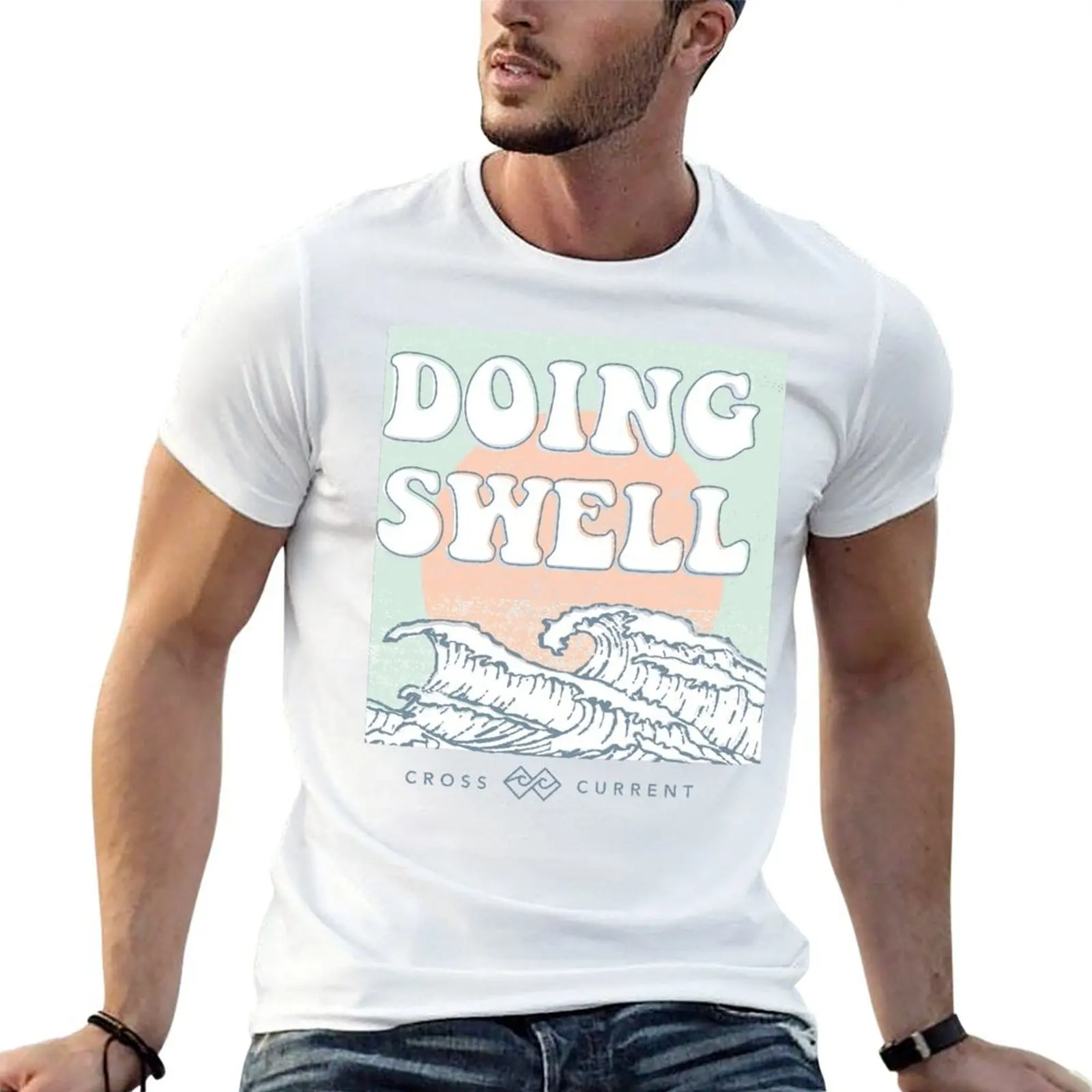 Doing Swell Surf T-Shirt anime tshirt t shirt men 100% cotton luxury brand cotton t shirts high quality T-shirt