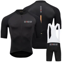 Go Rigo-Conjunto de ropa de ciclismo para hombre y mujer, juego de maillot y pantalones cortos transpirables con GEL 19D para bicicleta de montaña y todo terreno