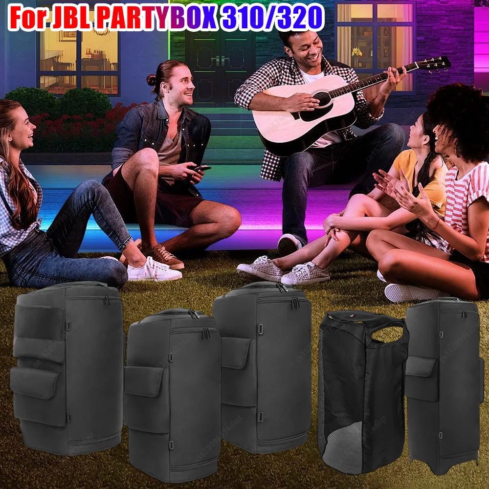 

Чехол для переноски динамиков, противоскользящий, с мягкой подкладкой, защитный чехол для динамиков, износостойкий, двусторонний, сумка для хранения динамиков для JBL PARTYBOX 520
