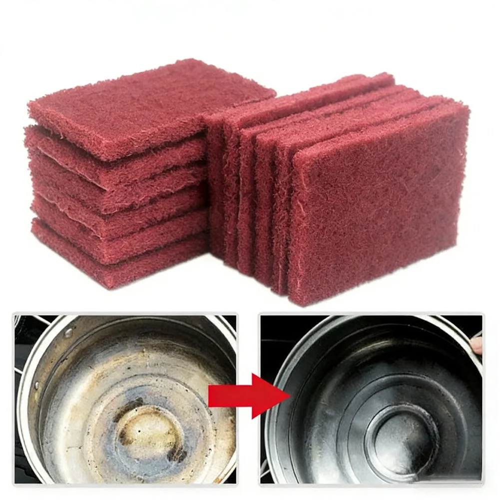 研磨パッドセット金属研磨パッドキッチンクリーニング用金属汚れ除去パッドクリーニングツールアルミナ研磨剤
