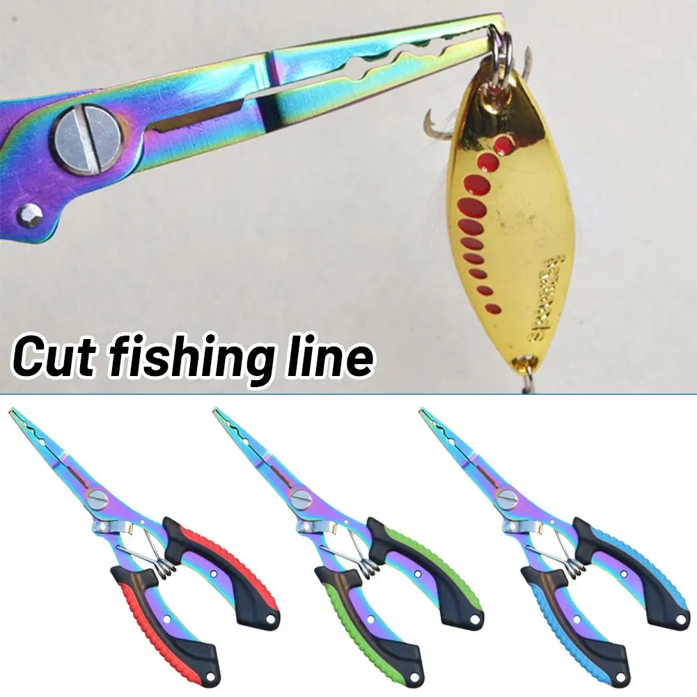 Multifunctional Anti-Slip Stainless Steel Fishing Pliers High Strength Line Cutter Hook Remover Fishing Tackle Outdoor Tools