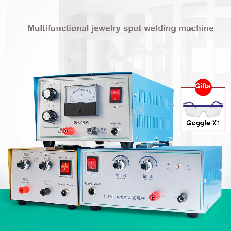 20/30/50/80/100A Jewelry Spot Welding Machine Hand Held Pulse Spot Welder Gold And Silver Jewelry Processing 220V/110V