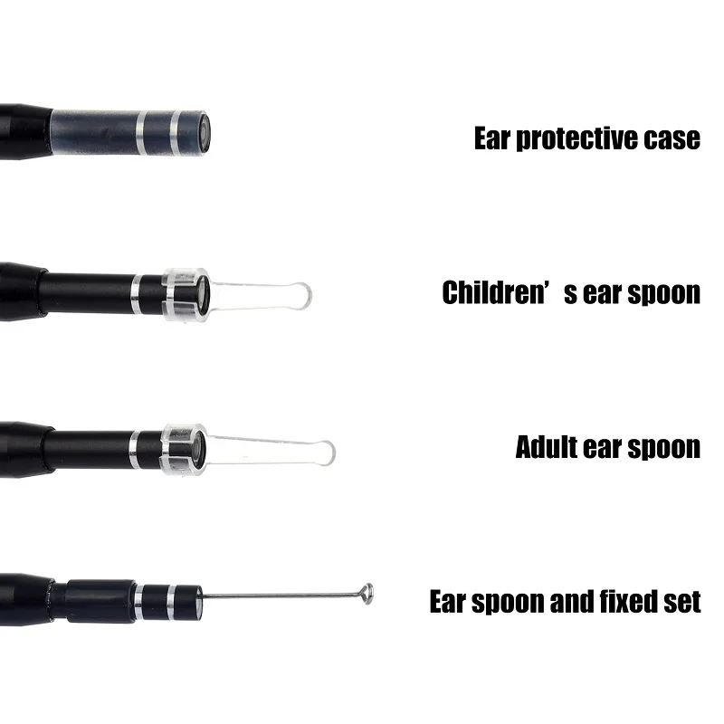 Imagem -05 - Vida Inteligente Saudável Mini Visual Orelha Mais Limpa Usb Endoscópio Câmera à Prova Impermeável Água 5.5 mm Len Fio Macio Tipoc Otoscópio Earpick Borscope