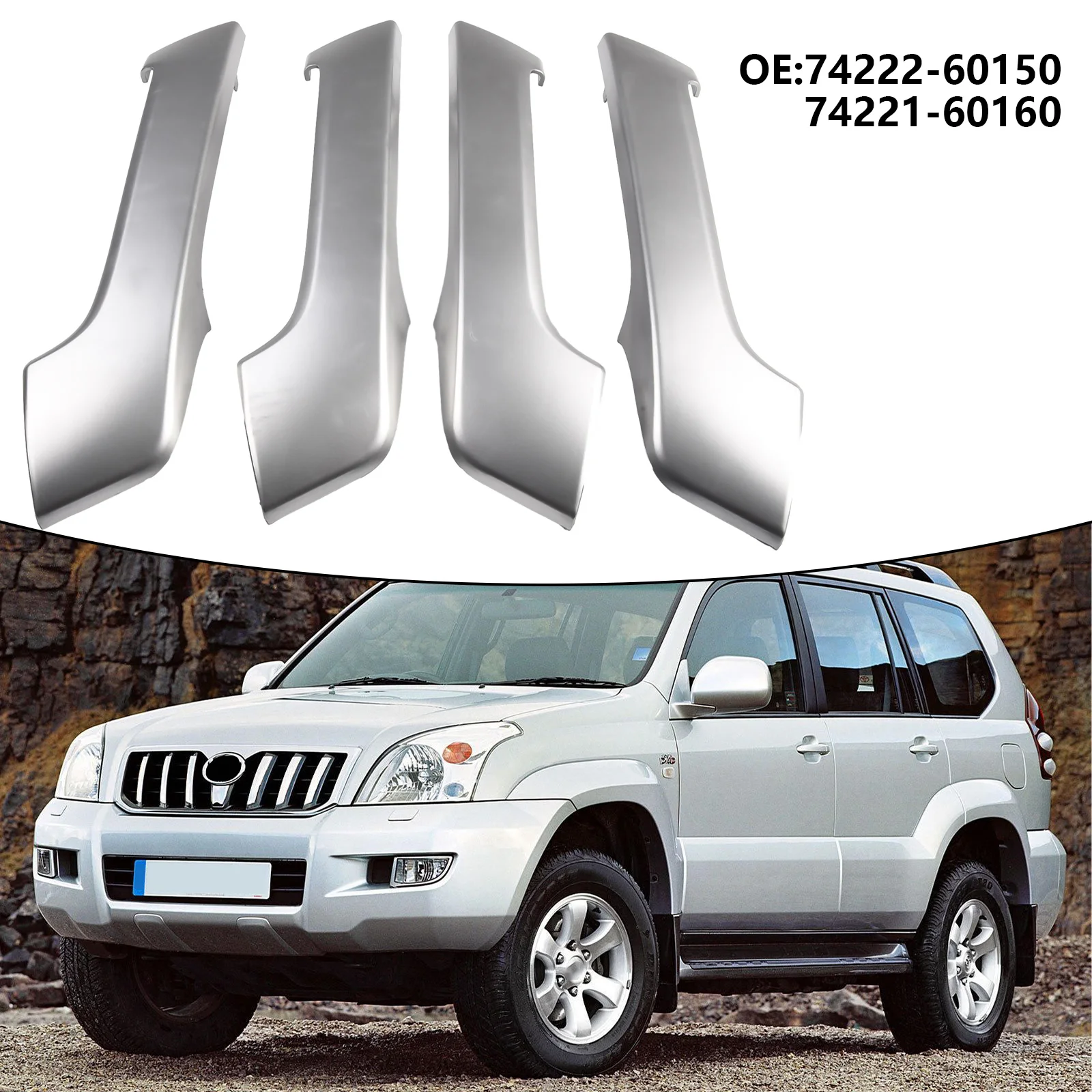 

Декоративная накладка на внутреннюю ручку двери для Toyota Land Cruiser 150 Prado 150 2010-2017 годов выпуска, соответствующая номеру OE 74222-60150