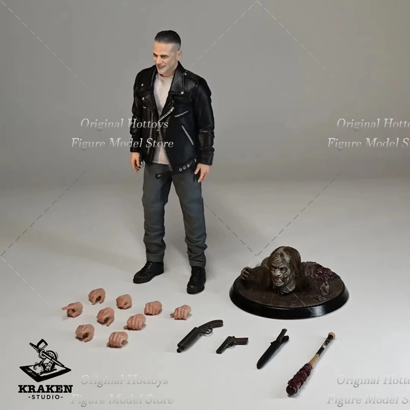 

Kraken Studio 1/12 Scale Male Soldier Negan Smith Zombie Series Villain Leader Full Set 6-inches Action Figure Model Gifts