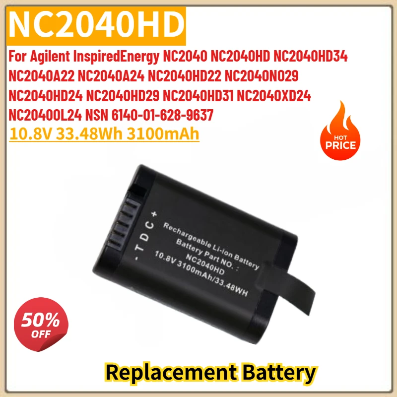 

New NC2040HD High Quality Battery 10.8V 3100mAh for Agilent InspiredEnergy NC2040A22 NC2040A24 NC2040 NC2040HD34 NC2040HD22
