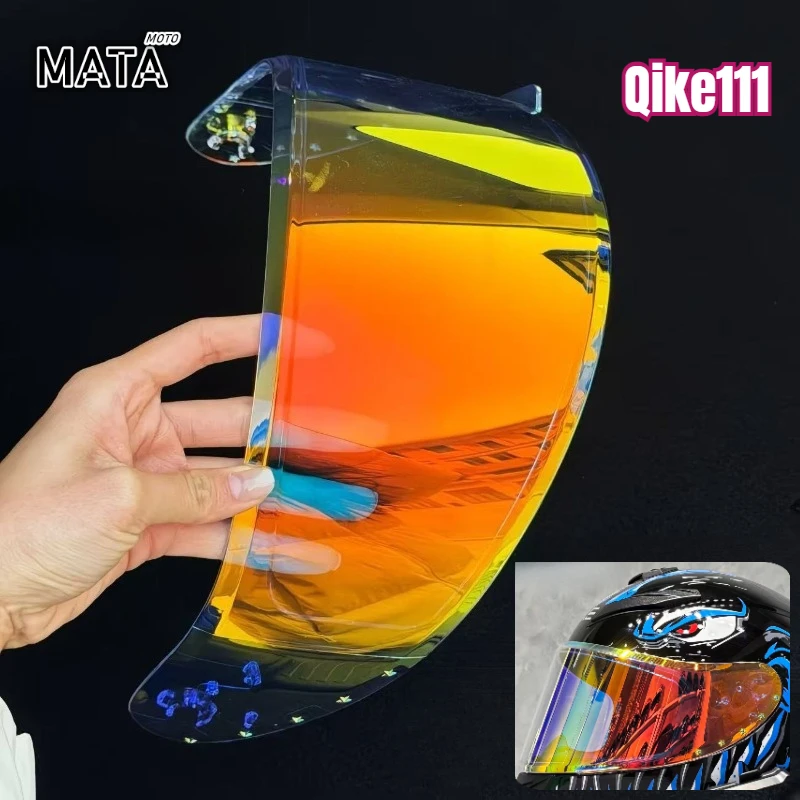 Hot Original Motorcycle Helmet Visor Qike111 Full Helmet Lens Replacement Windshield Base Replace Accessories