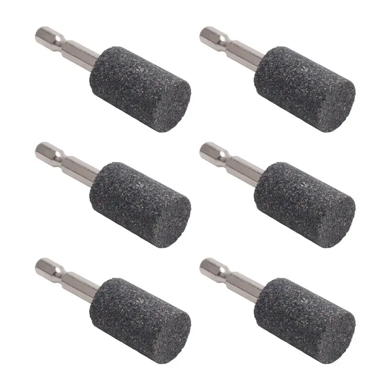[NEWA76K!】 8 Pcs Shape Grinding Stone - 1/4Inch Hex Shank Abrasive Stone Mounted Grinding Point For Rotary Tool Drill