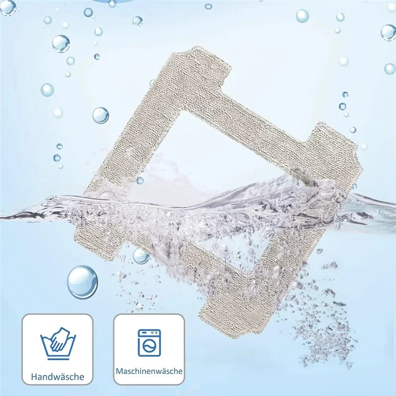 A74G 교체용 예비 부품 ECOVACS WINBOOT W2/W2 OMNI/W1/W1 Pro용 마이크로파이버 걸레 패드 천