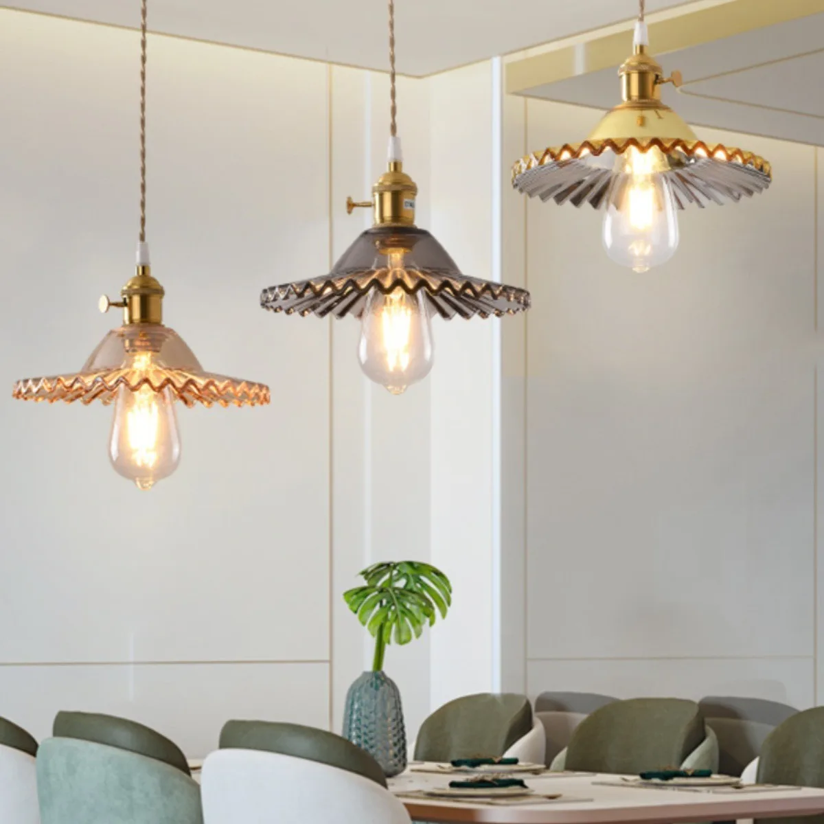 

LED Kitchen Pendant Adjustable Hanging Island Height Lighting Lamp Chain Vintage Ceiling Decor Modern Room Light Home Dining
