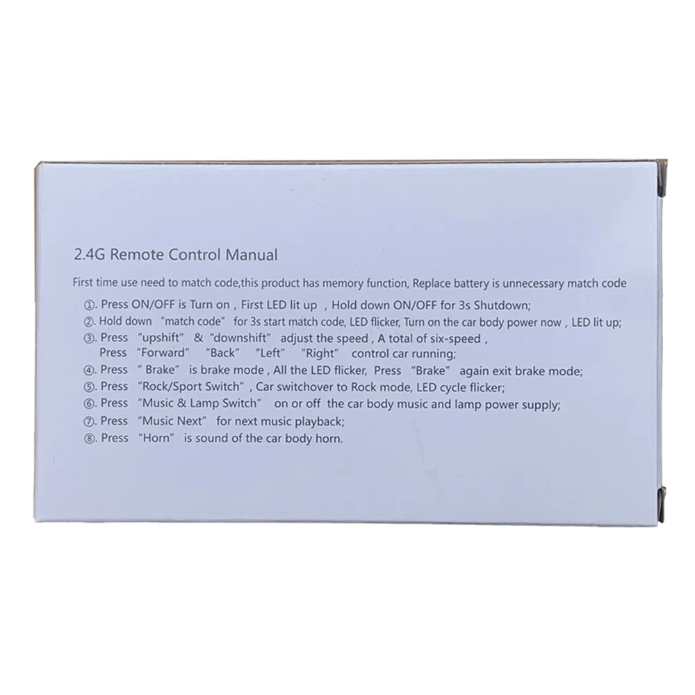 JR1807RXS 12V 2.4G Bluetooth Remote Control and Receiver (Optional) for Kids Powered Ride on Car Replacement Parts