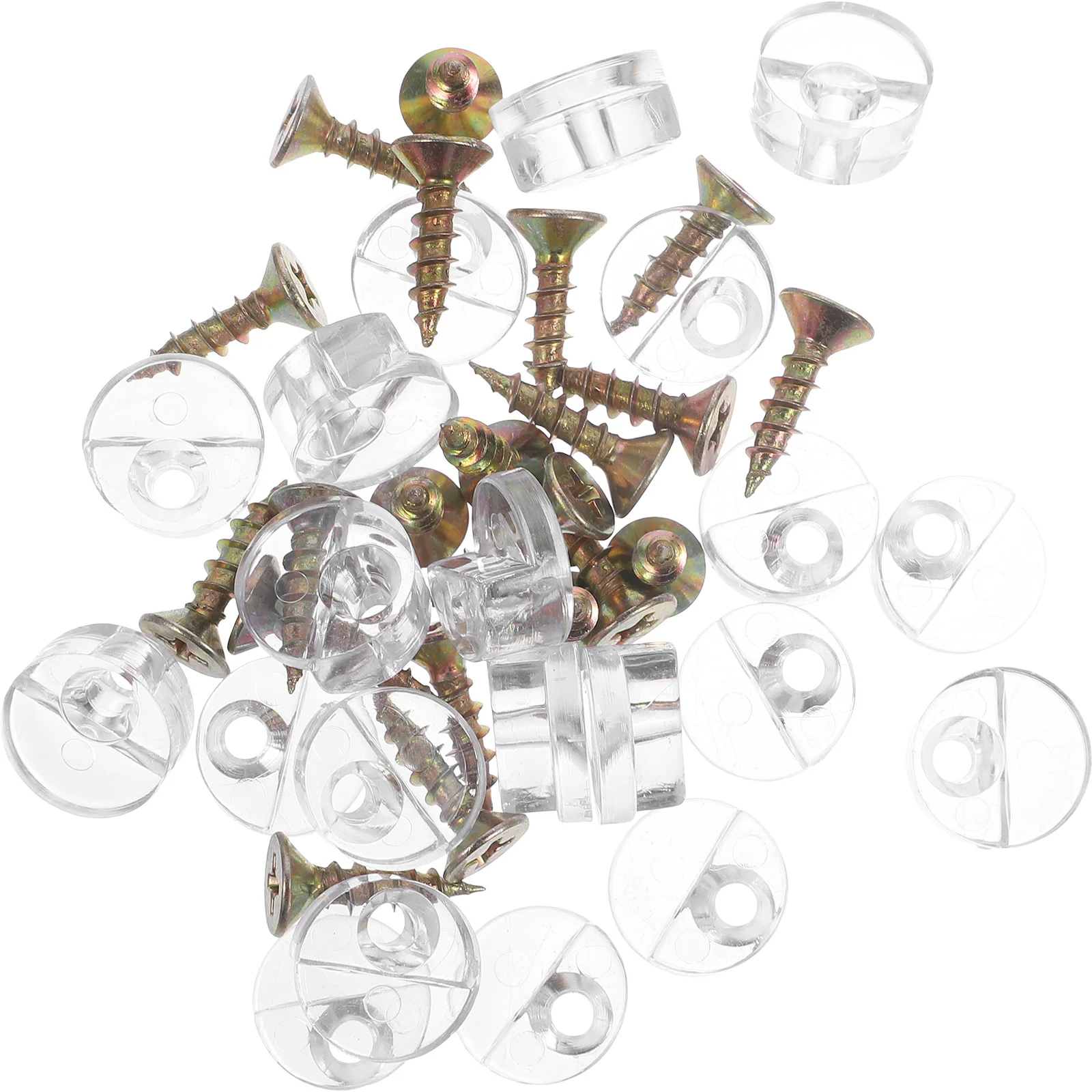 

20Pcs Glass Mounting Clips Heavy Duty Stainless Steel for Mirror and Glass Panel Fixing Wall Cabinet Door Installation Hardware