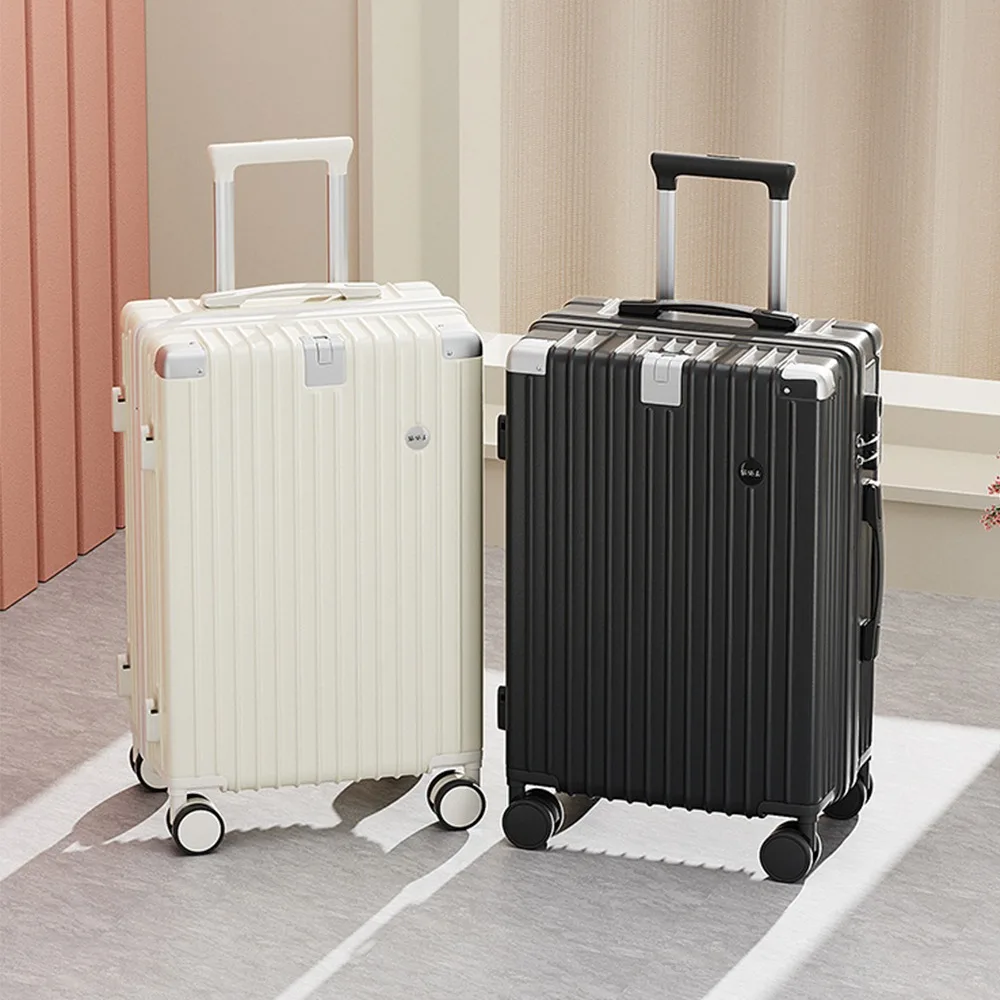 20 Inch Travel Suitcase Rolling Luggage Trolley Case Universal Wheel Carry-on Luggage with Cup holder Boarding Case