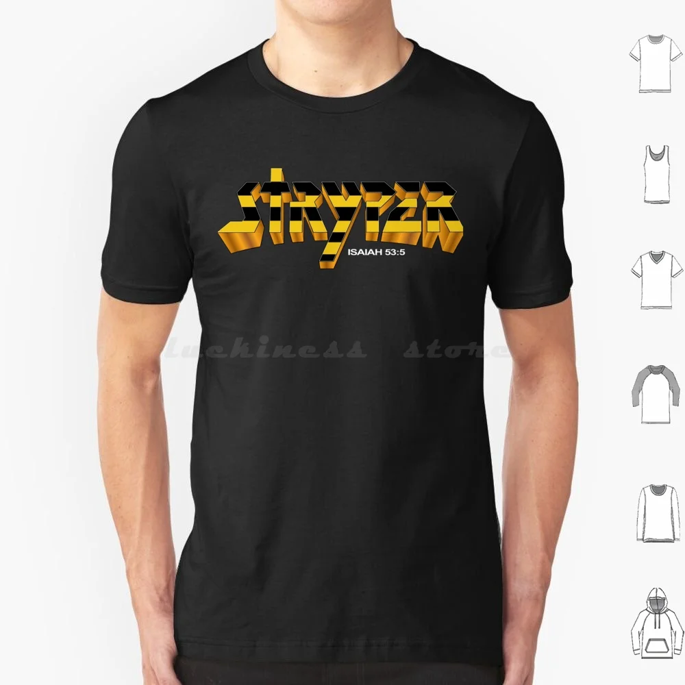 Stryper Logo T Shirt Cotton Men Women Diy Print Stryper 80S Music Michael Sweet Band Stryper 014 Metal Jesus Glamrock Christian