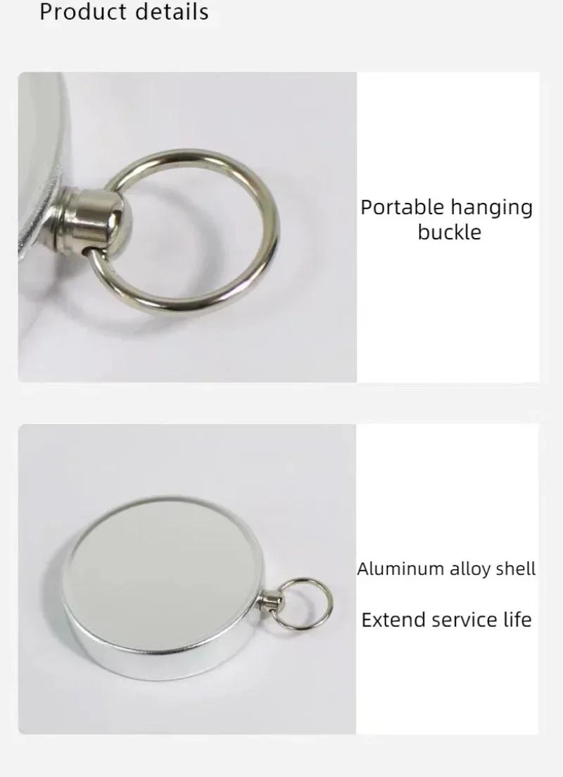 G44 Kompass Schlüsselanhänger Anhänger Aluminiumlegierung Metall Material Tragbares Geschenk Mini Tasche Outdoor Abenteuer Reise Kompass G44 Compas – Detail 4