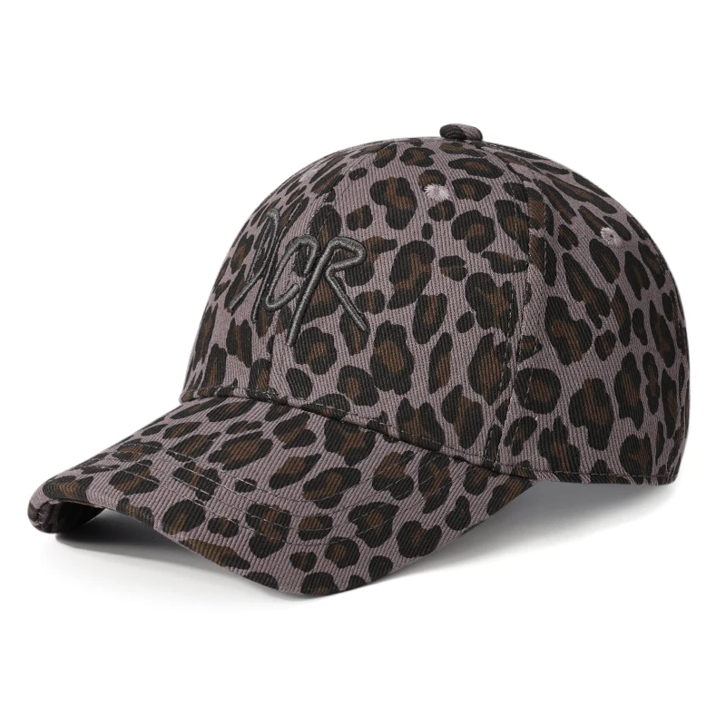 Popular Leopard - print Baseball Cap with Embroidered "NOR" - A Stylish and Eye - catching Accessory