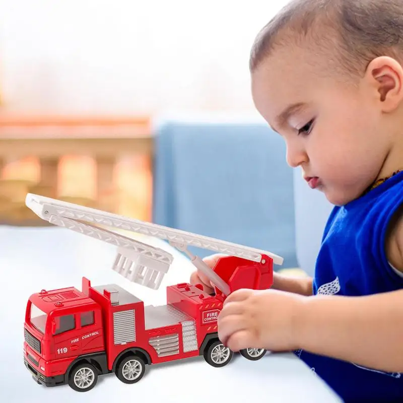 Diecast Simulation Firetrucks Toy Mini Cars Model Vehicle Fire Fight Truck Educational Toy Fire Rescue Vehicle Car Toy For Kids