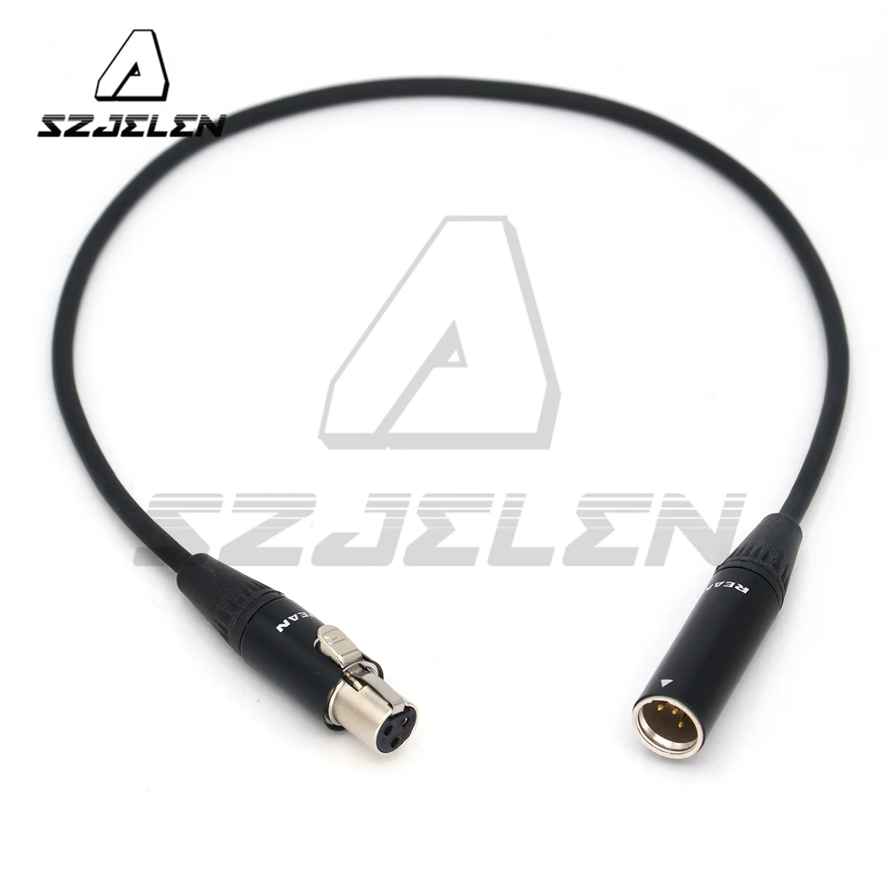 

Mini XLR 4Pin TA4M to 3Pin TA3F Microphone Adapter Cable for AKG Bodypack Shure
