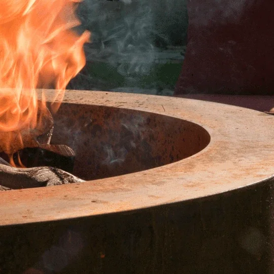 Corten Steel Outdoor Fire Pit for Wood Burning Weathering Steel Fire Pit for Outdoor Heating