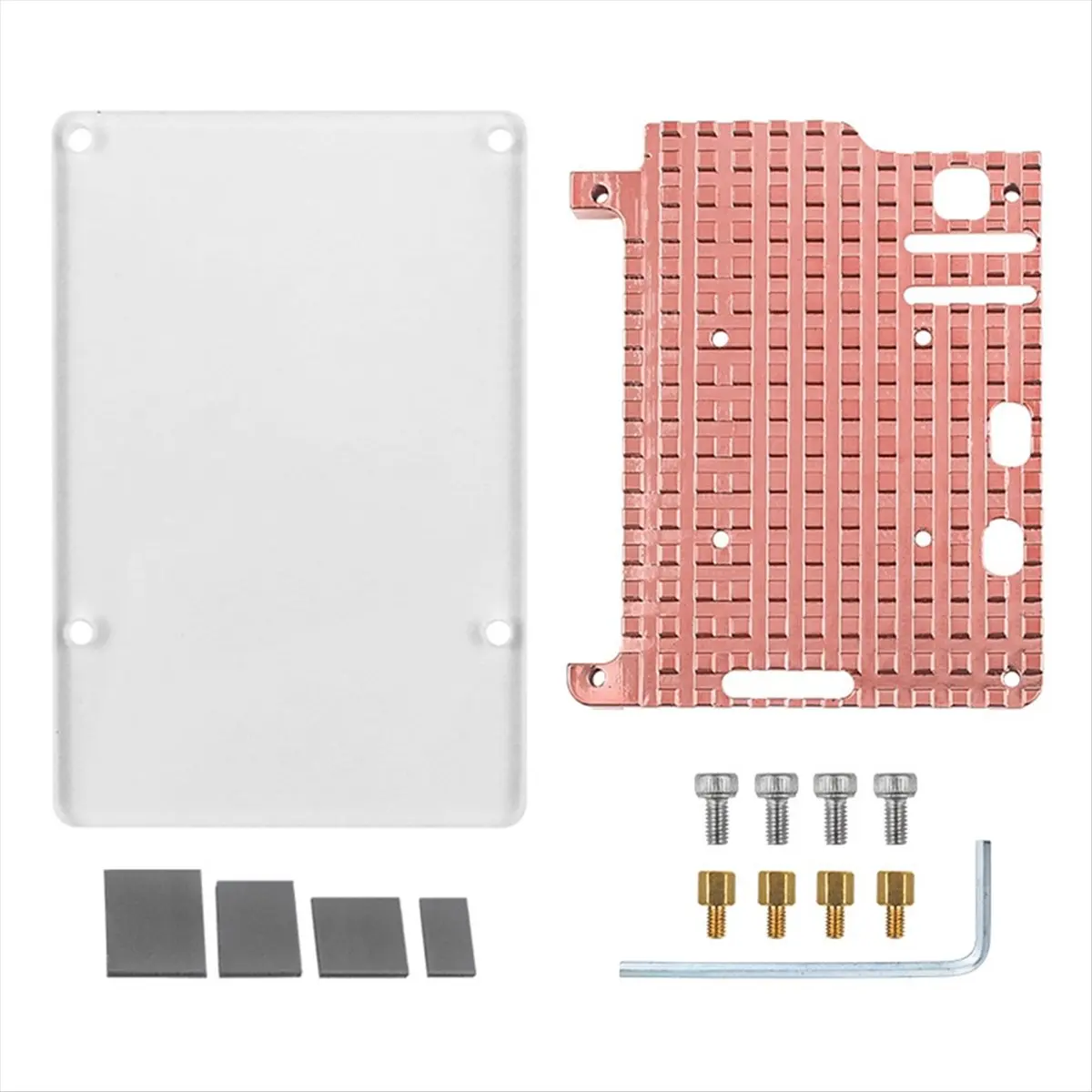 【CYBER Saturday】For 5 Copper Heatsink Metal Case Passive Cooling Shell Copper Enclosure for 5 5B ,Without Fan