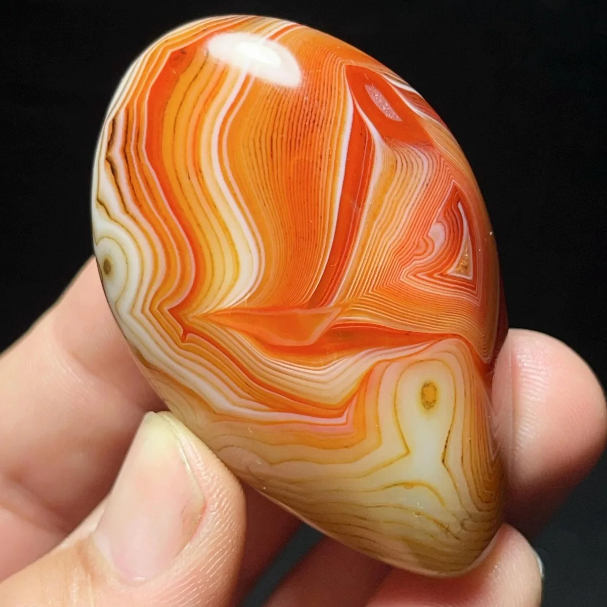 Large Natural Banded Agate Nature Made, Polished Tumbled, Display Stone, Vase Filler, Crystal Collection, Table Display