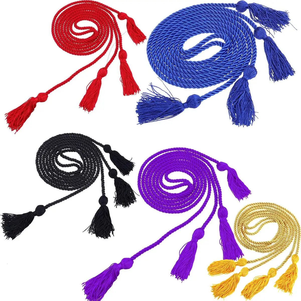 

Ribbon Decoration Gold Backdrop Curtain Graduation Decorations Yellow Honor Cords Wedding Toddler