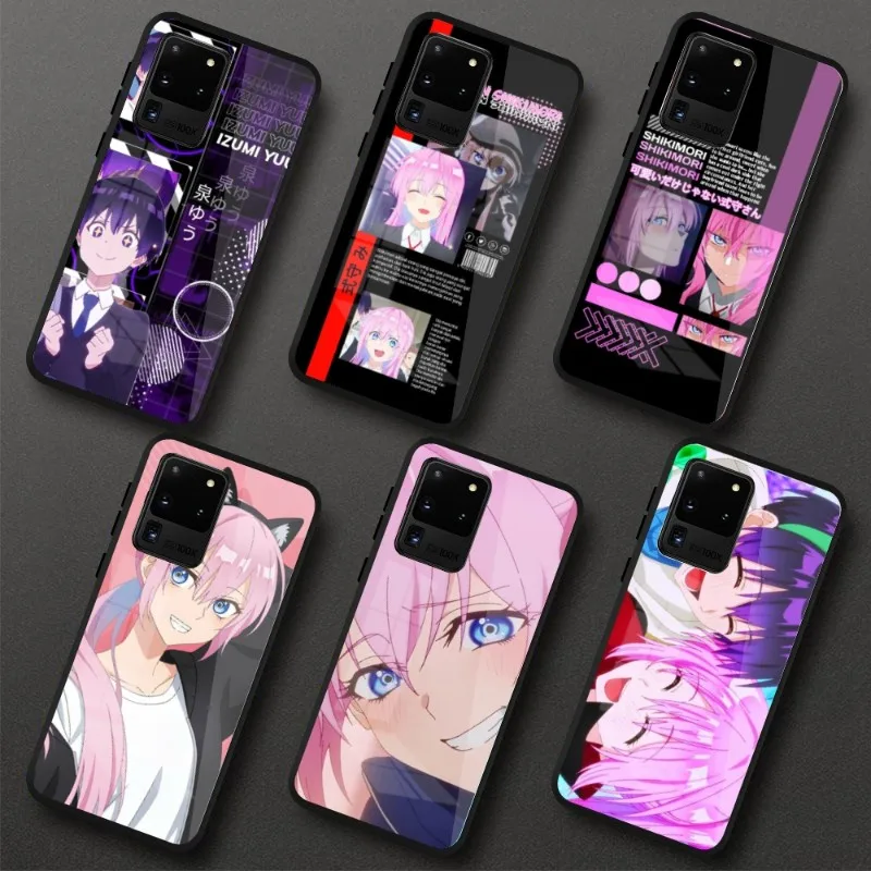 Shikimori Izumi Mobile Cell Phone Case for Samung S23 S22 S21 Pro Ultra A13 A33 A53 NOTE 20 PC Glass Phone Cover Funda