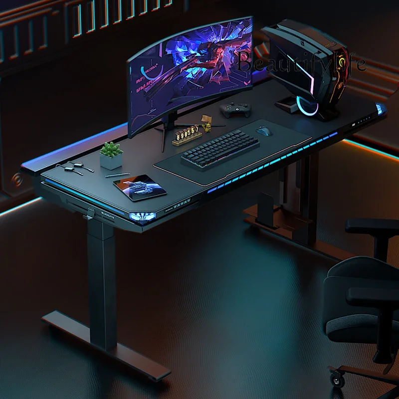 N49 Dual motor electric e-sports lifting table home desktop office computer table