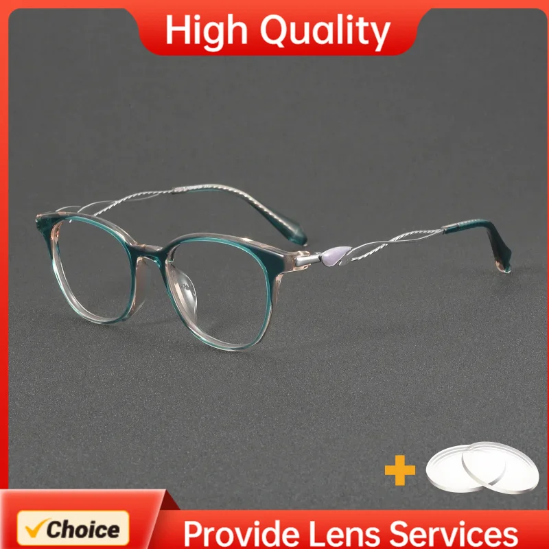 Gafas de titanio estilo DITA para mujer, montura con lentes graduadas personalizadas, gafas de estilo clásico y moderno, versátiles, 90015