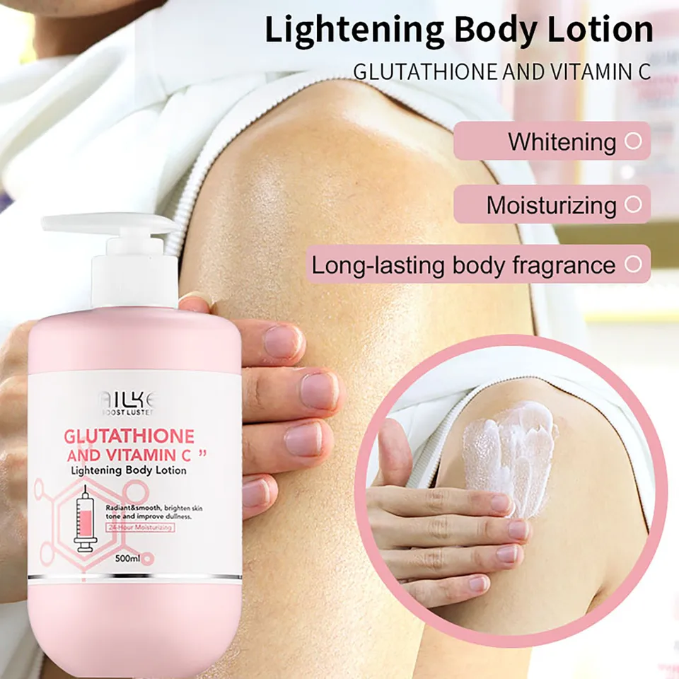 AILKE Vitamin C & Glutathione Brightening Body Lotion, Even Skin Tone,  Lightening, Neck, Elbows, Armpits, Legs, Glowing Cream - AliExpress 66