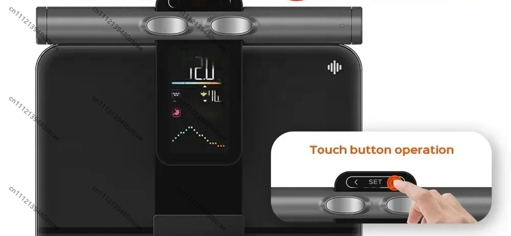 Colorful VA Display Smart Body Scale, Heart Rate Monitoring Full Body Composition Digital Weighing Scale with Smart App Health