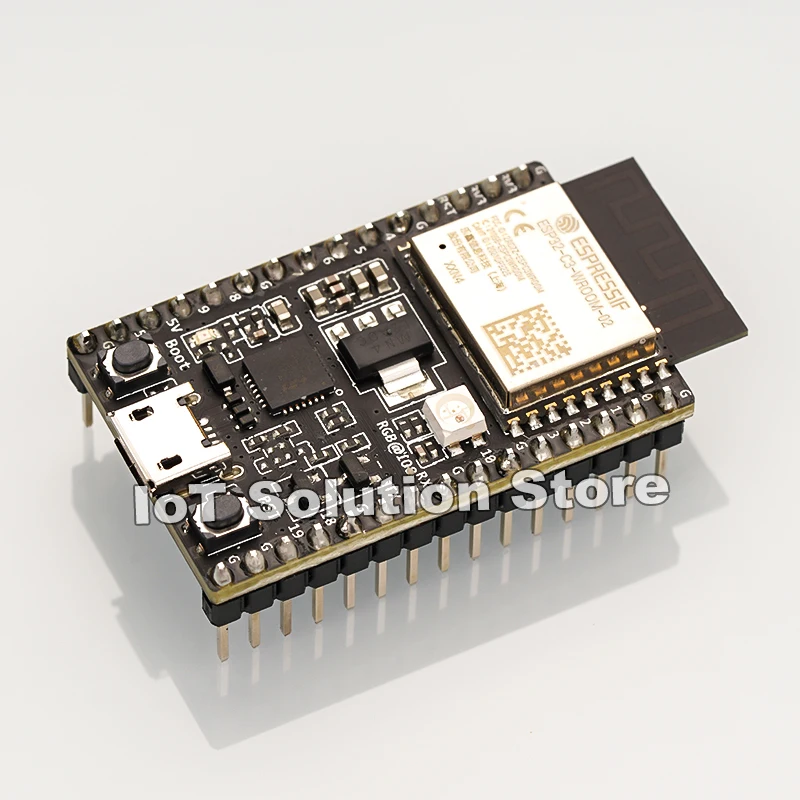 ESP32-C3-DevKitC-02 2.4G WiFi BT BLE Development Kit Board Equipped with ESP32-C3-WROOM-02 Module 4MB Flash ESP32-C3-DevKitC