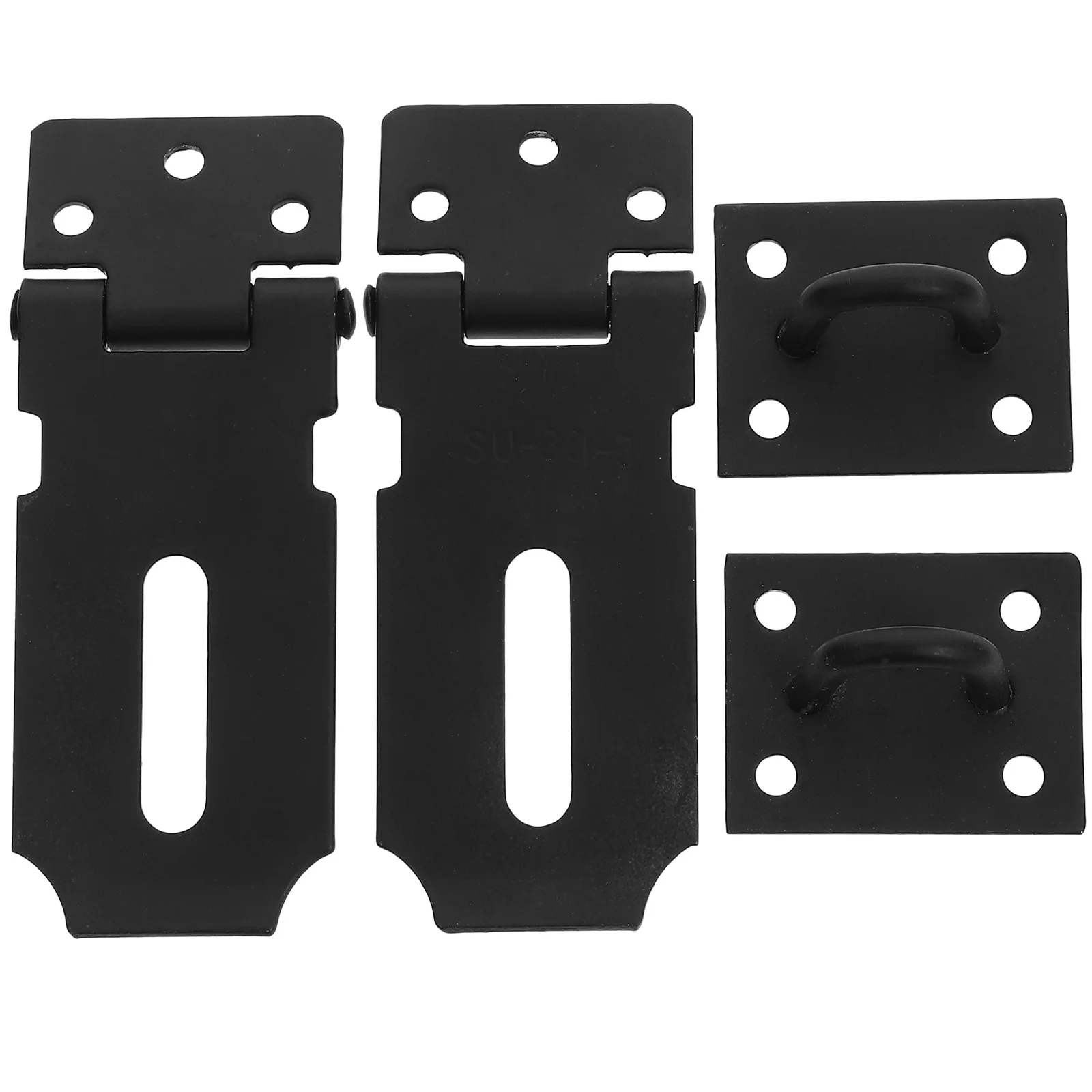 

2Pcs Stainless Steel Padlock Hasp Wear-Resistant Compact Door Lock Latch Heavy Duty Cabinet Window Lock Door Supply