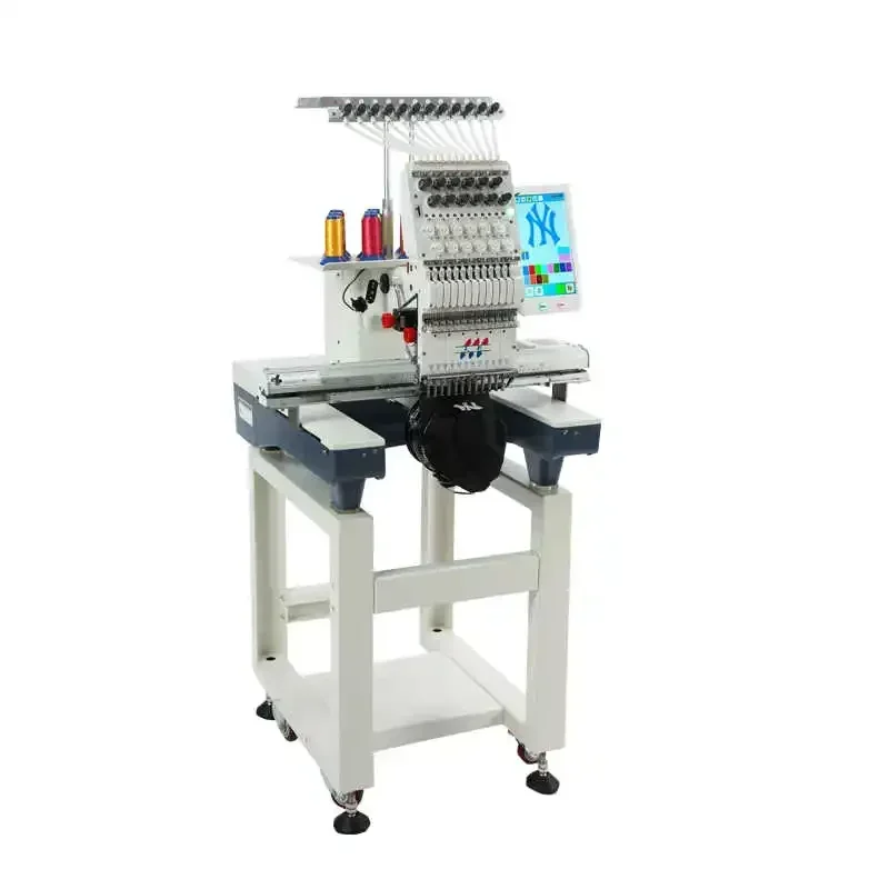 220V 9/12 needles Automatic Electric Embroidery Machine Tianci Embroidery Machine MultiFunctional Single Head Embroidery Machine