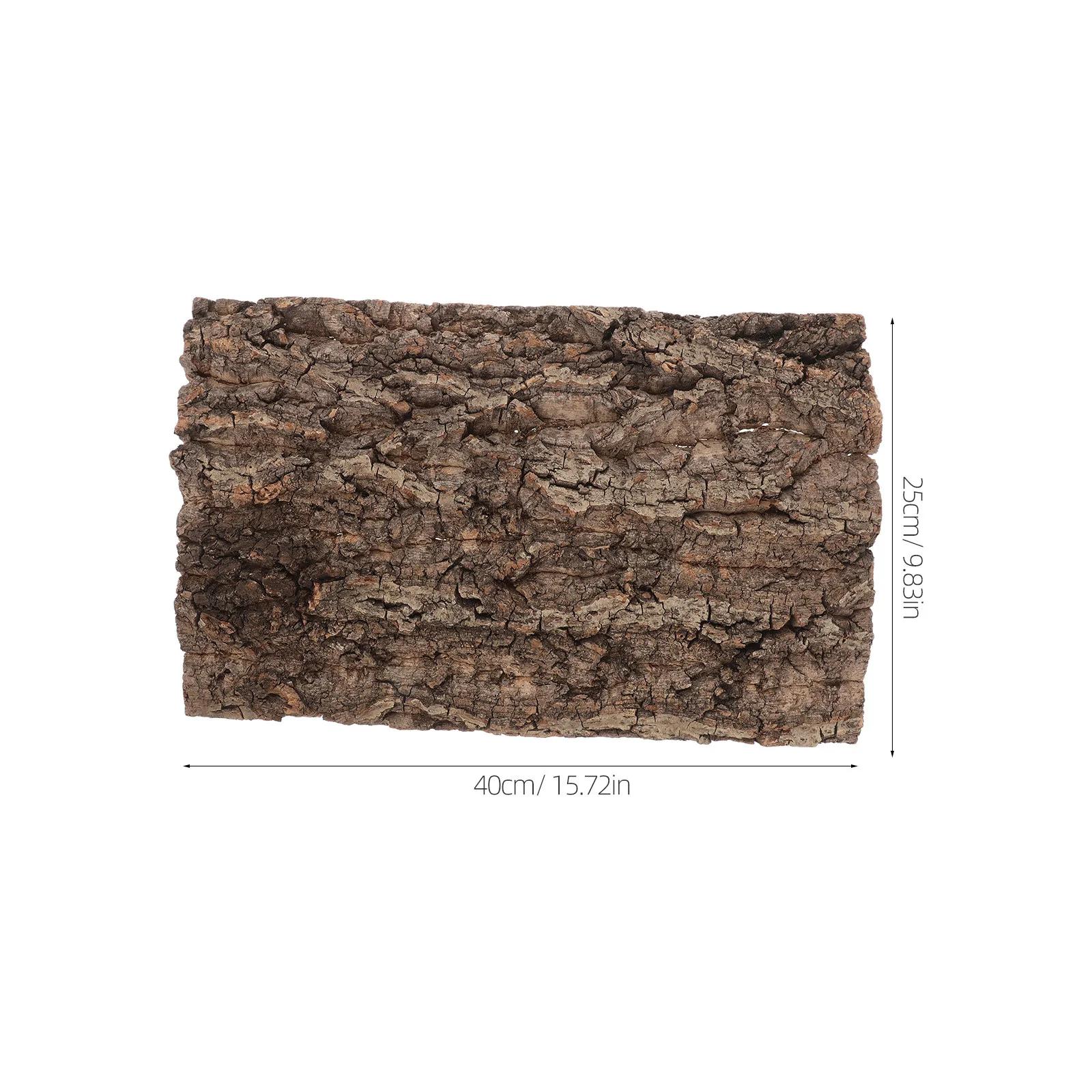 Natural Cork Bark Background Board Realistic Reptile Tree Bark Decorative Backdrop for Terrariums Fish Tanks Plant Walls Bearded - view 2