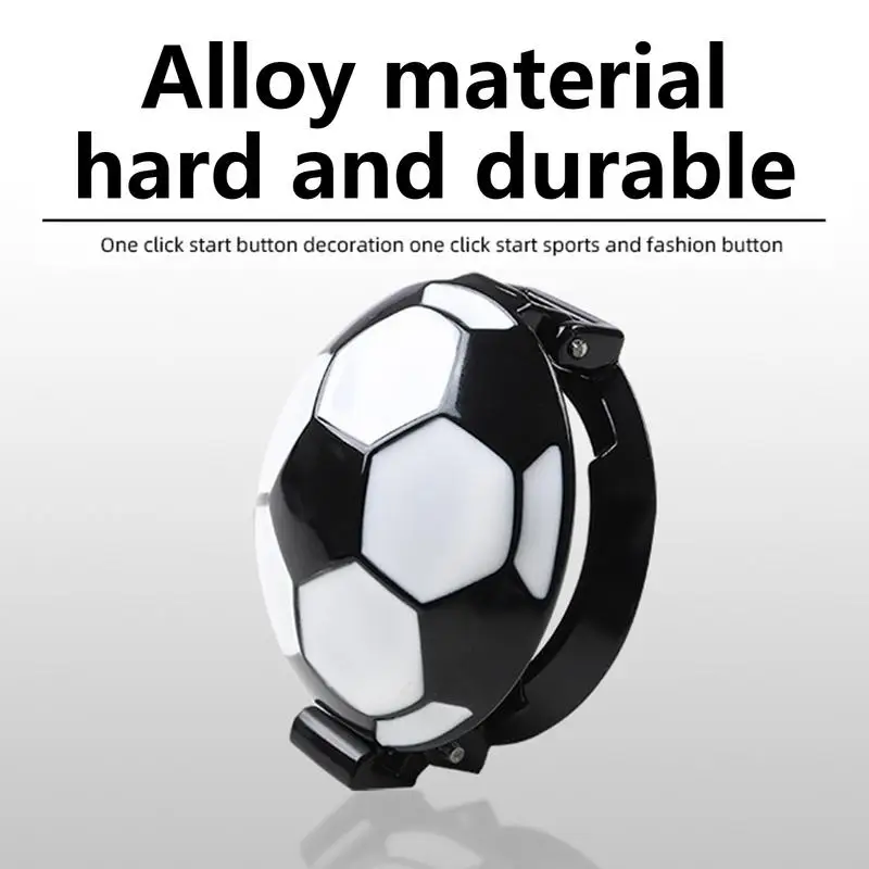 Engine Start Button Cover Football Design Key Protective Cover Button Decoration Protector Motorcycle Key Ignition Cover