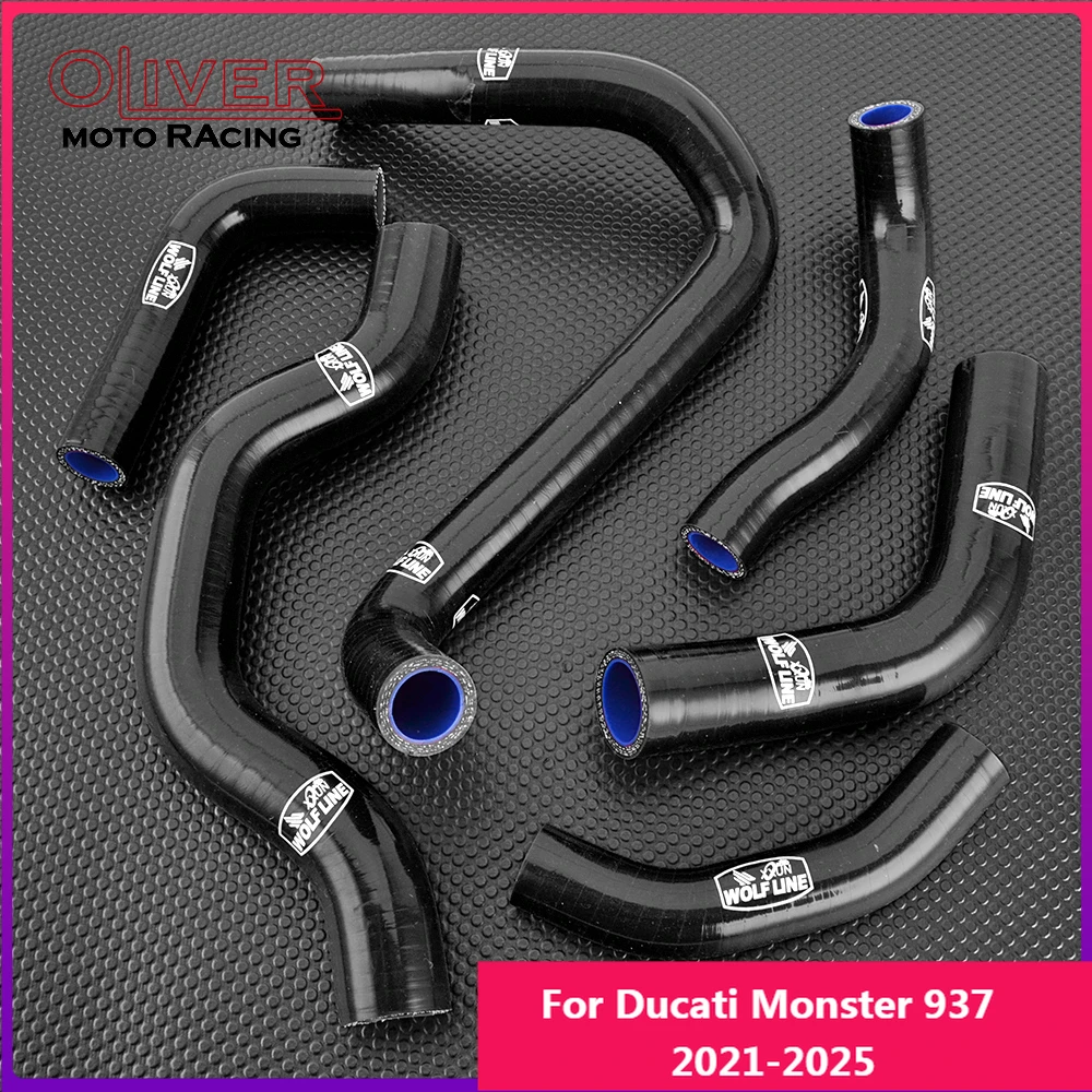 

Silicone Radiator Coolant Hose for Ducati Monster 937 Monster937 2021-2025 Performance Radiator Coolant Hose