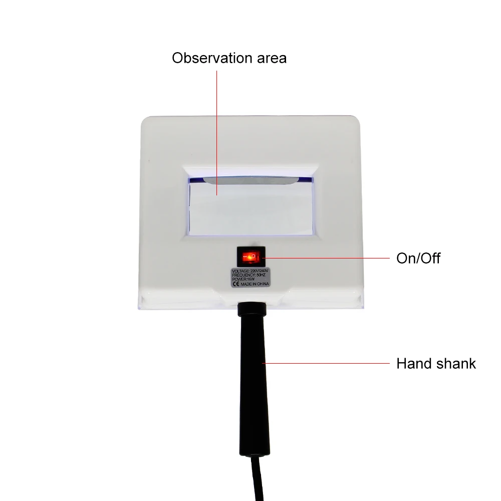 Skin UV Analyzer Wood Lamp Facial and Body Testing Examination Magnifying Skin Care SPA Beauty Skin Lamp White