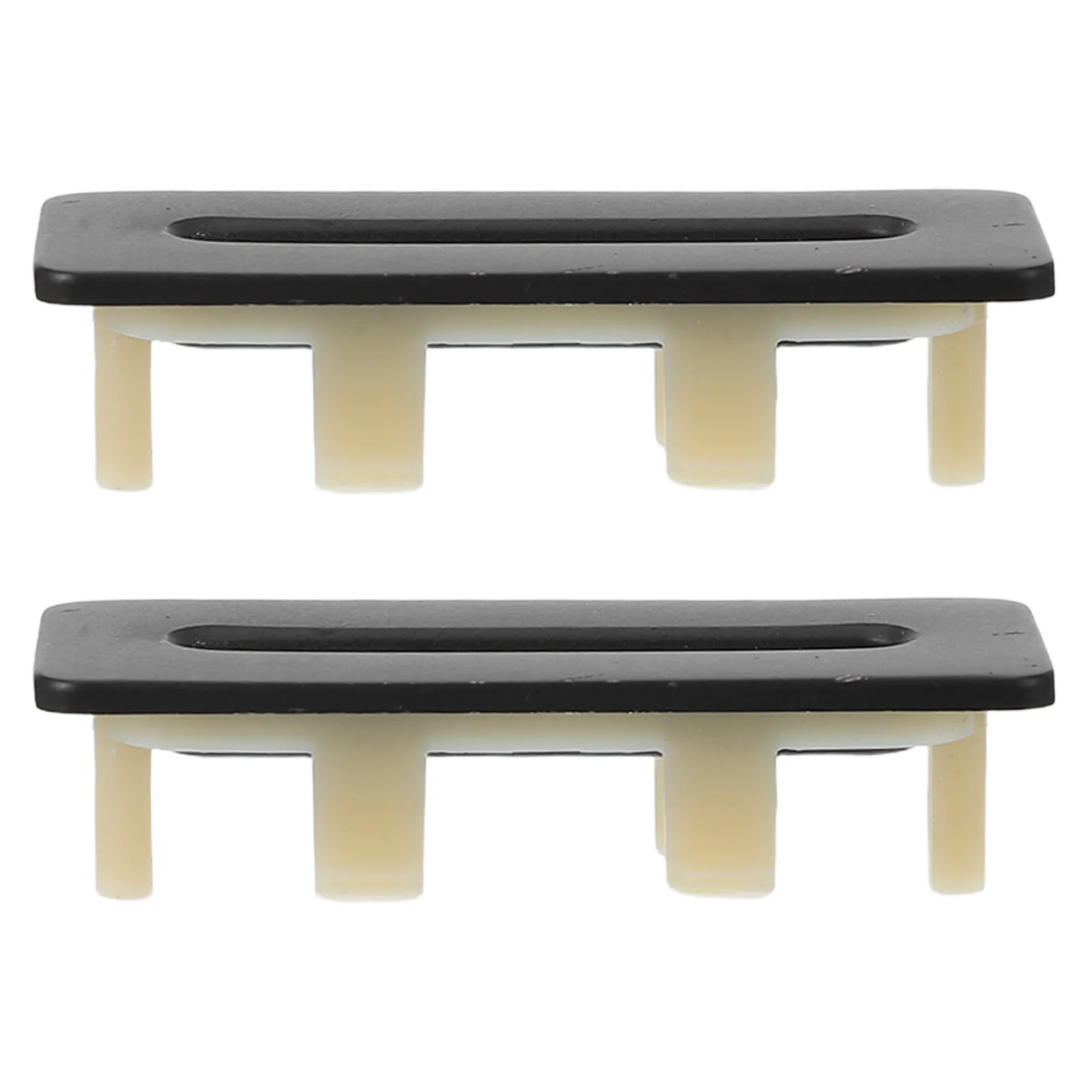 

2 Pcs Matte Black Brass Overflow Hole Cover Rectangular Wash Basin Sink Drain Cap Decorative Bathroom Sink Plug Accessories
