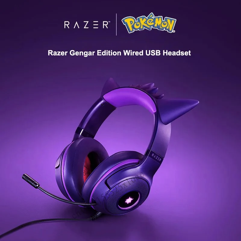 Razer Kraken Kitty V2 ゲンガーエディション Razer Kraken Kitty V2 Wired RGB Headset - Gengar Edition | eBay