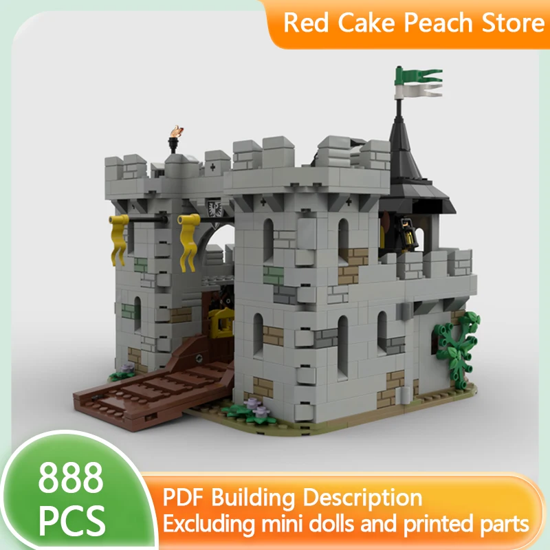 

Medieval Castle Model MOC Building Bricks Eagle Military Fortress Modular Technology Gifts Holiday Assemble Children Toys Suit