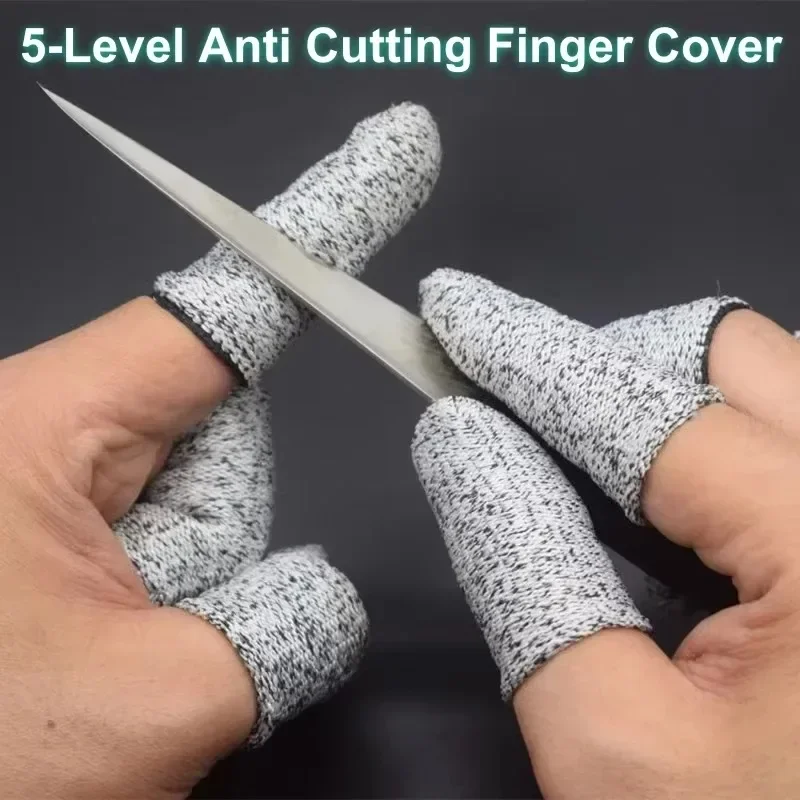 

50PCS Anti-Cut Finger Cots Protective Gloves for Work Gardening Picking Wear-Resistant Safety Finger Sleeves