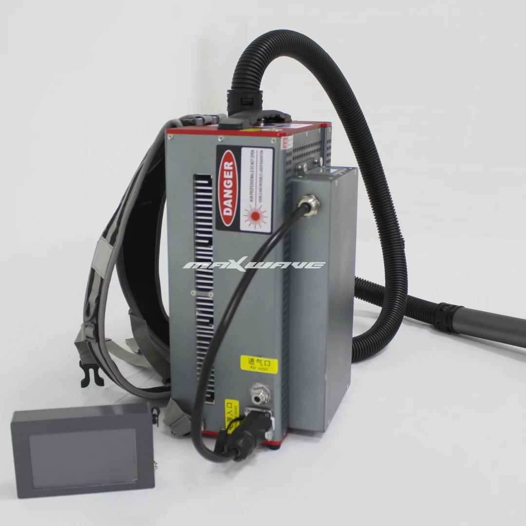 Лидер продаж, ручной лазер для удаления ржавчины, 50 Вт, 100 Вт, импульсная волоконная лазерная чистящая машина для рюкзака с сертификатом CE