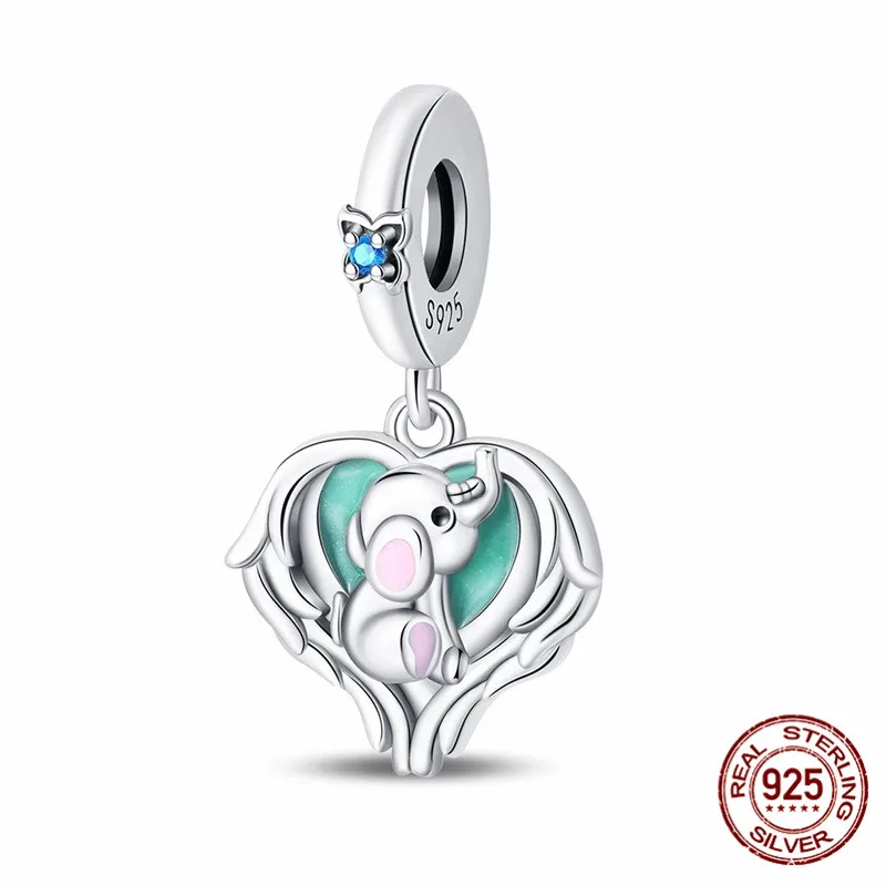 

A beautiful 925 sterling silver zircon beaded heart pendant perfect for creating an original bracelet or DIY womens jewelry gift