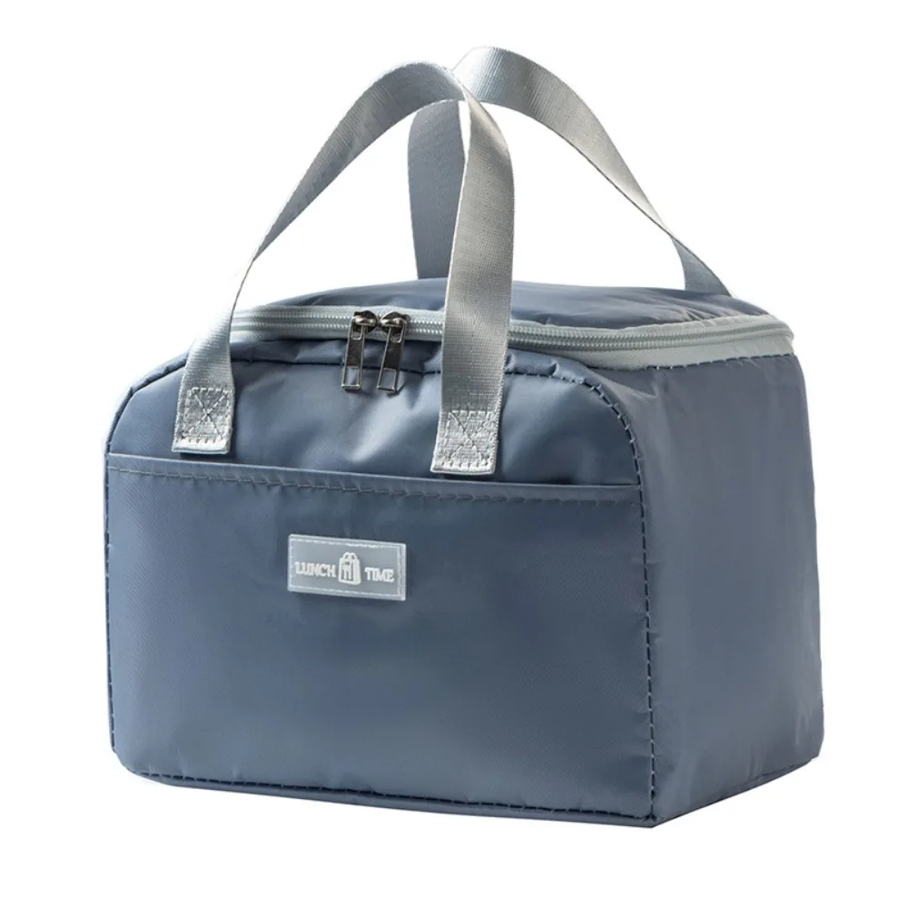 Fashion Nylon Tote Lunchbox Portable Aluminum Foil Insulation Package Insulation Thickening Storage Bag Picnic